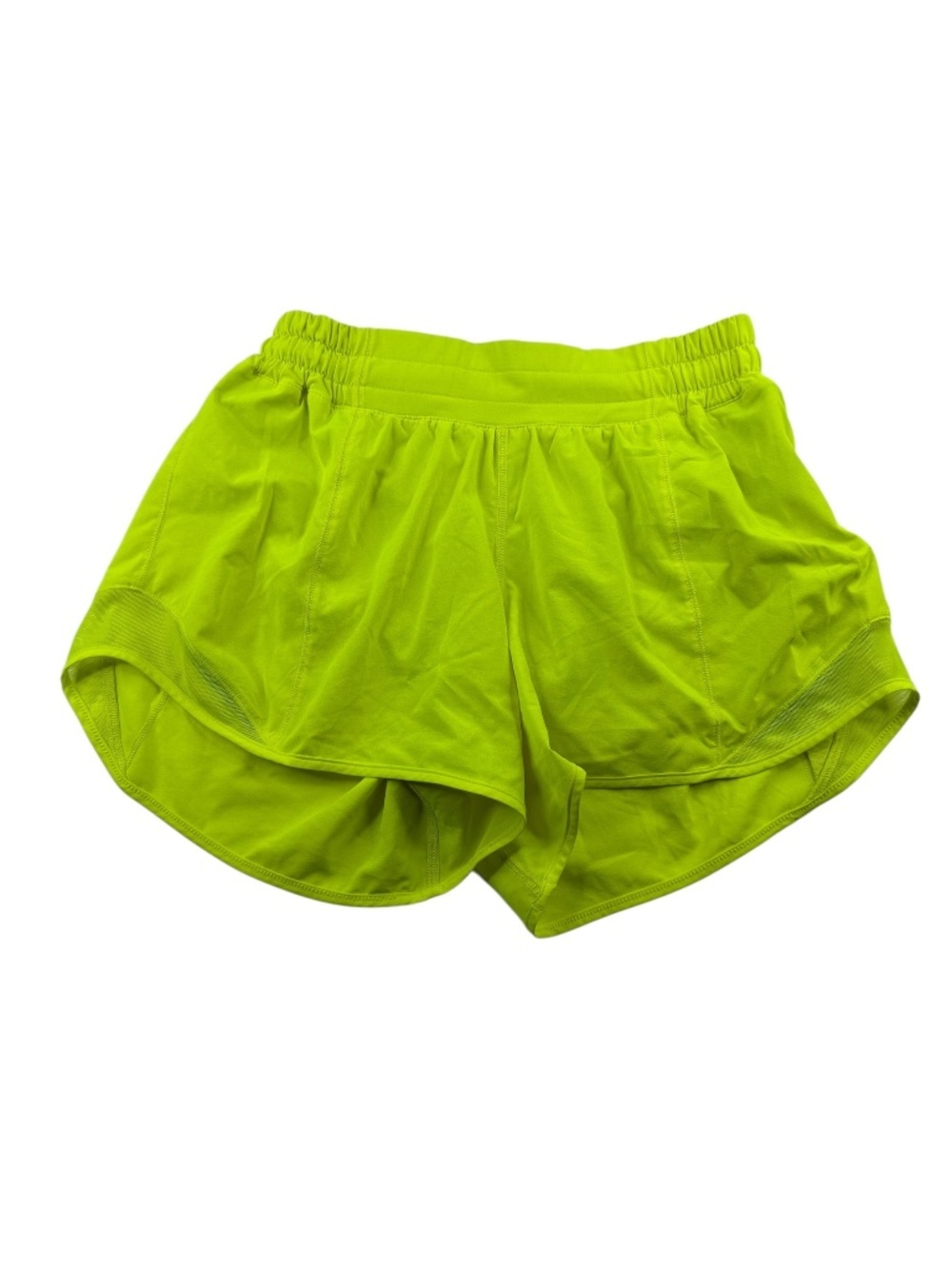 Lululemon Hotty Hot Short II Long 4” Run Shorts Lime Pop